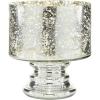 imageGlass Candle Holder Silver 6quotD 7quotH  24669