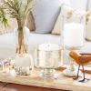 imageGlass Candle Holder Silver 6quotD 7quotH  24669