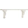 imageDeco 79 Rustic Fiberglass and Wood Floating Shelf 13quotW x 7quotH White13W x 7H