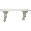 imageDeco 79 Rustic Fiberglass and Wood Floating Shelf 13quotW x 7quotH White32L x 7W x 14H