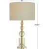 imageCosmoLiving by Cosmopolitan Crystal Room Table Lamp Orbs Style Base Accent Lamp with Drum Shade Lamp 15quot x 15quot x 27quot Gold