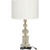 imageCosmoLiving by Cosmopolitan Crystal Room Table Lamp Orbs Style Base Accent Lamp with Drum Shade Lamp 15quot x 15quot x 27quot Gold