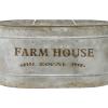 imageDeco 79 Metal Galvanized Farm House 6 Bottle Wine Holder 13quot x 9quot x 7quot Gray