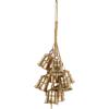 imageDeco 79 Metal Indoor Outdoor Decorative Bells Cluster Meditation Bell with Jute Hanging Rope Cow Bell 8quot x 8quot x 26quot Gold10 x 9 x 25