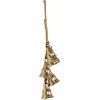 imageDeco 79 Metal Indoor Outdoor Decorative Bells Cluster Meditation Bell with Jute Hanging Rope Cow Bell 8quot x 8quot x 26quot Gold6 x 6 x 25
