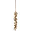 imageDeco 79 Metal Indoor Outdoor Decorative Bells Cluster Meditation Bell with Jute Hanging Rope Cow Bell 8quot x 8quot x 26quot Gold7 x 7 x 47