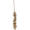 imageDeco 79 Metal Indoor Outdoor Decorative Bells Cluster Meditation Bell with Jute Hanging Rope Cow Bell 8quot x 8quot x 26quot Gold7 x 7 x 47