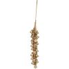 imageDeco 79 Metal Indoor Outdoor Decorative Bells Cluster Meditation Bell with Jute Hanging Rope Cow Bell 8quot x 8quot x 26quot Gold7 x 7 x 47