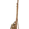 imageDeco 79 Metal Indoor Outdoor Decorative Bells Cluster Meditation Bell with Jute Hanging Rope Cow Bell 8quot x 8quot x 26quot Gold8 x 8 x 26