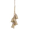 imageDeco 79 Metal Indoor Outdoor Decorative Bells Cluster Meditation Bell with Jute Hanging Rope Cow Bell 8quot x 8quot x 26quot Gold8 x 8 x 26