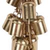 imageDeco 79 Metal Indoor Outdoor Decorative Bells Cluster Meditation Bell with Jute Hanging Rope Cow Bell 8quot x 8quot x 26quot Gold9 x 9 x 25