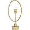 imageThe Novogratz Stainless Steel Metal Decorative Clock Mantel Clock with Black Face Tabletop Clock 6quot x 4quot x 9quot GoldGold