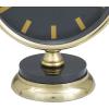 imageThe Novogratz Stainless Steel Metal Decorative Clock Mantel Clock with Black Face Tabletop Clock 6quot x 4quot x 9quot GoldGold