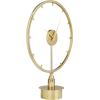 imageThe Novogratz Stainless Steel Metal Decorative Clock Mantel Clock with Black Face Tabletop Clock 6quot x 4quot x 9quot GoldGold