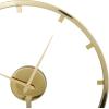 imageThe Novogratz Stainless Steel Metal Decorative Clock Mantel Clock with Black Face Tabletop Clock 6quot x 4quot x 9quot GoldGold