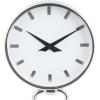 imageThe Novogratz Stainless Steel Metal Decorative Clock Mantel Clock with Black Face Tabletop Clock 6quot x 4quot x 9quot GoldSilver