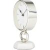 imageThe Novogratz Stainless Steel Metal Decorative Clock Mantel Clock with Black Face Tabletop Clock 6quot x 4quot x 9quot GoldSilver