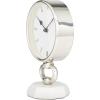 imageThe Novogratz Stainless Steel Metal Decorative Clock Mantel Clock with Black Face Tabletop Clock 6quot x 4quot x 9quot GoldSilver