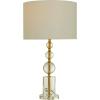 imageCosmoLiving by Cosmopolitan Crystal Room Table Lamp Orbs Style Base Accent Lamp with Drum Shade Lamp 15quot x 15quot x 27quot Gold