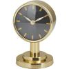 imageDeco 79 Stainless Steel Metal Decorative Clock Small Mantel Clock Tabletop Clock 4quot x 4quot x 7quot Gold