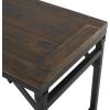 imageDeco 79 Foyer Hallway Front Door Doorway Living Mudroom Bedroom Waiting Room Industrial Iron Bench 55quot x 13quot x 18quot BrownDark Brown