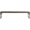 imageDeco 79 Foyer Hallway Front Door Doorway Living Mudroom Bedroom Waiting Room Industrial Iron Bench 55quot x 13quot x 18quot BrownDark Brown
