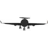 imageDeco 79 Metal Airplane Decorative Wall Clock Wall Clock for Home with Gold Accents Wall Clock for Room 63quot x 8quot x 18quot Dark Brown