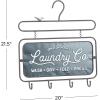imageThe Novogratz Metal 4 Cubbies and 4 Hangers Wall Hook 23quot x 8quot x 14quot BrownBlack