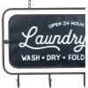 imageThe Novogratz Metal 4 Cubbies and 4 Hangers Wall Hook 23quot x 8quot x 14quot BrownBlack
