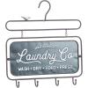 imageThe Novogratz Metal 4 Cubbies and 4 Hangers Wall Hook 23quot x 8quot x 14quot BrownBlack