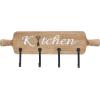 imageThe Novogratz Metal 4 Cubbies and 4 Hangers Wall Hook 23quot x 8quot x 14quot BrownBrown