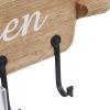 imageThe Novogratz Metal 4 Cubbies and 4 Hangers Wall Hook 23quot x 8quot x 14quot BrownBrown