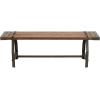 imageDeco 79 Foyer Hallway Front Door Doorway Living Mudroom Bedroom Waiting Room Industrial Iron Bench 55quot x 13quot x 18quot BrownBrown
