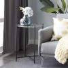 imageDeco 79 Accent Table 18quot L x 18quot W x 24quot H Silver