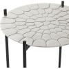 imageDeco 79 Accent Table 18quot L x 18quot W x 24quot H Silver