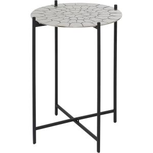 imageDeco 79 Accent Table 18quot L x 18quot W x 24quot H Silver