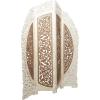 imageDeco 79 Mango Wood Floral Handmade Partition Room Divider Screen Foldable Arched Partition 4 Panel Privacy Screen with Intricately Carved Designs Room Partition 62quot x 1quot x 72quot BrownBrown