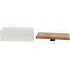 imageDeco 79 Acrylic Plastic Decorative Box Book Shaped Boxes with Wood Lids Set of 2 Decorative Keepsake Boxes 9quot 7quotW ClearClear
