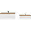 imageDeco 79 Acrylic Plastic Decorative Box Book Shaped Boxes with Wood Lids Set of 2 Decorative Keepsake Boxes 9quot 7quotW ClearClear
