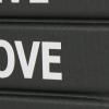 imageDeco 79 Canvas Decorative Box Faux Storage Book Book Shaped Boxes with Gold Live Laugh Love Text Set of 2 Decorative Keepsake Boxes 11quot 9quotH WhiteBlack