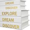 imageDeco 79 Canvas Decorative Box Faux Storage Book Book Shaped Boxes with Gold Live Laugh Love Text Set of 2 Decorative Keepsake Boxes 11quot 9quotH WhiteWhite