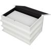 imageDeco 79 Canvas Decorative Box Faux Storage Book Book Shaped Boxes with Gold Live Laugh Love Text Set of 2 Decorative Keepsake Boxes 11quot 9quotH WhiteWhite