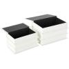 imageDeco 79 Canvas Decorative Box Faux Storage Book Book Shaped Boxes with Gold Live Laugh Love Text Set of 2 Decorative Keepsake Boxes 11quot 9quotH WhiteWhite