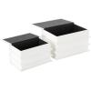 imageDeco 79 Canvas Decorative Box Faux Storage Book Book Shaped Boxes with Gold Live Laugh Love Text Set of 2 Decorative Keepsake Boxes 11quot 9quotH WhiteWhite