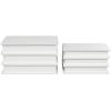 imageDeco 79 Canvas Decorative Box Faux Storage Book Book Shaped Boxes with Gold Live Laugh Love Text Set of 2 Decorative Keepsake Boxes 11quot 9quotH WhiteWhite