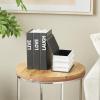 imageDeco 79 Canvas Decorative Box Faux Storage Book Book Shaped Boxes with Gold Live Laugh Love Text Set of 2 Decorative Keepsake Boxes 11quot 9quotH WhiteBlack