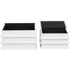 imageDeco 79 Canvas Decorative Box Faux Storage Book Book Shaped Boxes with Gold Live Laugh Love Text Set of 2 Decorative Keepsake Boxes 11quot 9quotH WhiteWhite