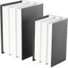 imageDeco 79 Canvas Decorative Box Faux Storage Book Book Shaped Boxes with Gold Live Laugh Love Text Set of 2 Decorative Keepsake Boxes 11quot 9quotH WhiteBlack