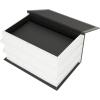 imageDeco 79 Canvas Decorative Box Faux Storage Book Book Shaped Boxes with Gold Live Laugh Love Text Set of 2 Decorative Keepsake Boxes 11quot 9quotH WhiteBlack
