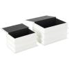 imageDeco 79 Canvas Decorative Box Faux Storage Book Book Shaped Boxes with Gold Live Laugh Love Text Set of 2 Decorative Keepsake Boxes 11quot 9quotH WhiteWhite